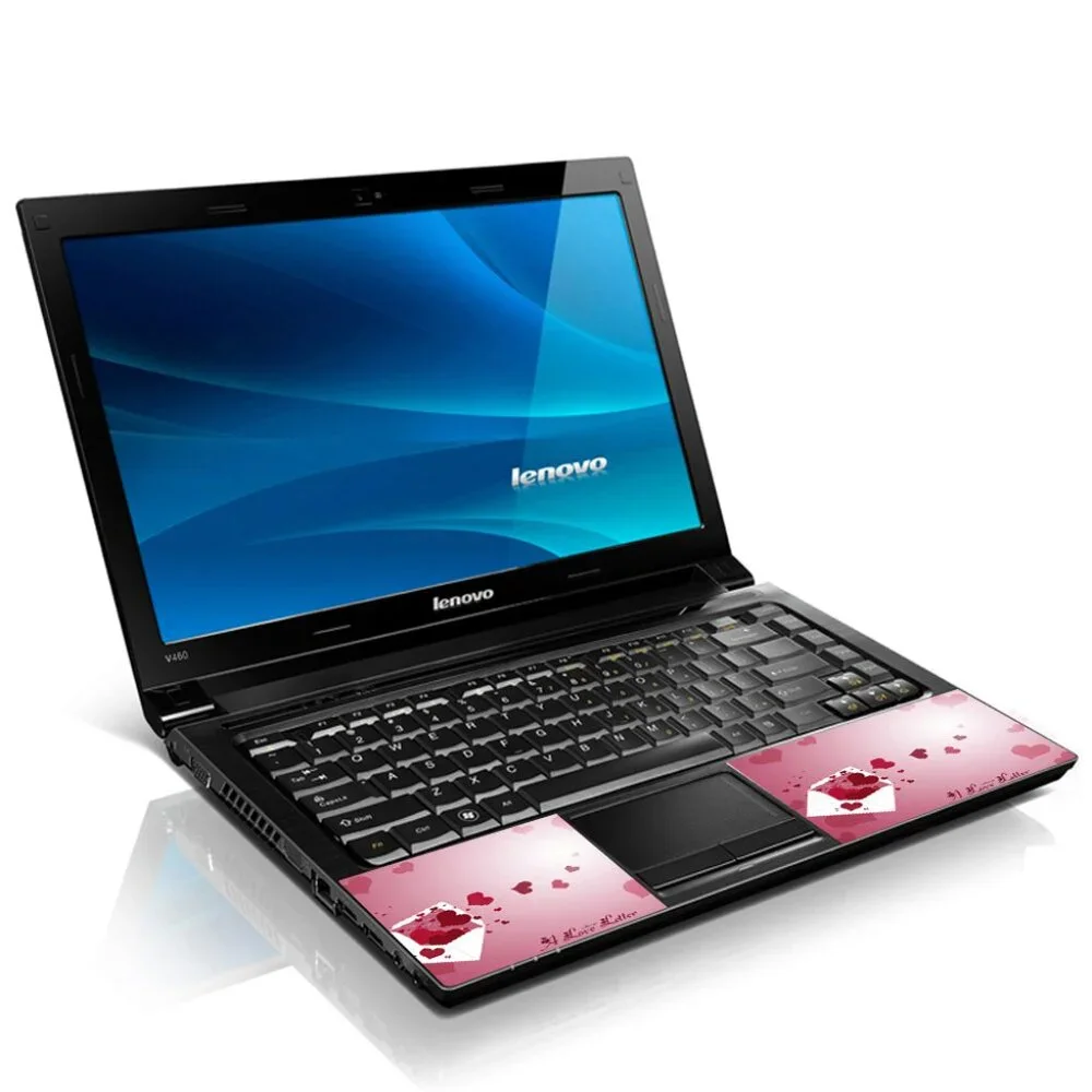 LSS 15.6 & 17.3 Inches Laptop Notebook Skin Sticker Decal - Pink Hearts Envelope